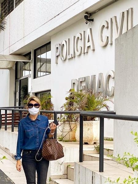 Antonia Fontenelle, na Polícia Judiciária da Macro São Paulo (DEMACRO) - Reprodução/Instagram