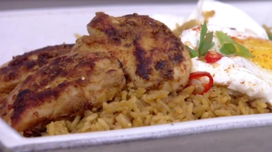 Frango com arroz aromático feito por Ana Maria Braga - Reprodução/TV Globo