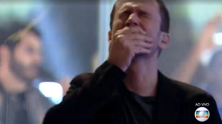 Tiago Leifert chora na final do 'BBB' - Reprodução/ Globoplay - Reprodução/ Globoplay