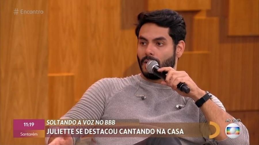 Rodolffo, do "BBB 21", participou do "Encontro com Fátima Bernardes" de hoje - Reprodução / TV Globo