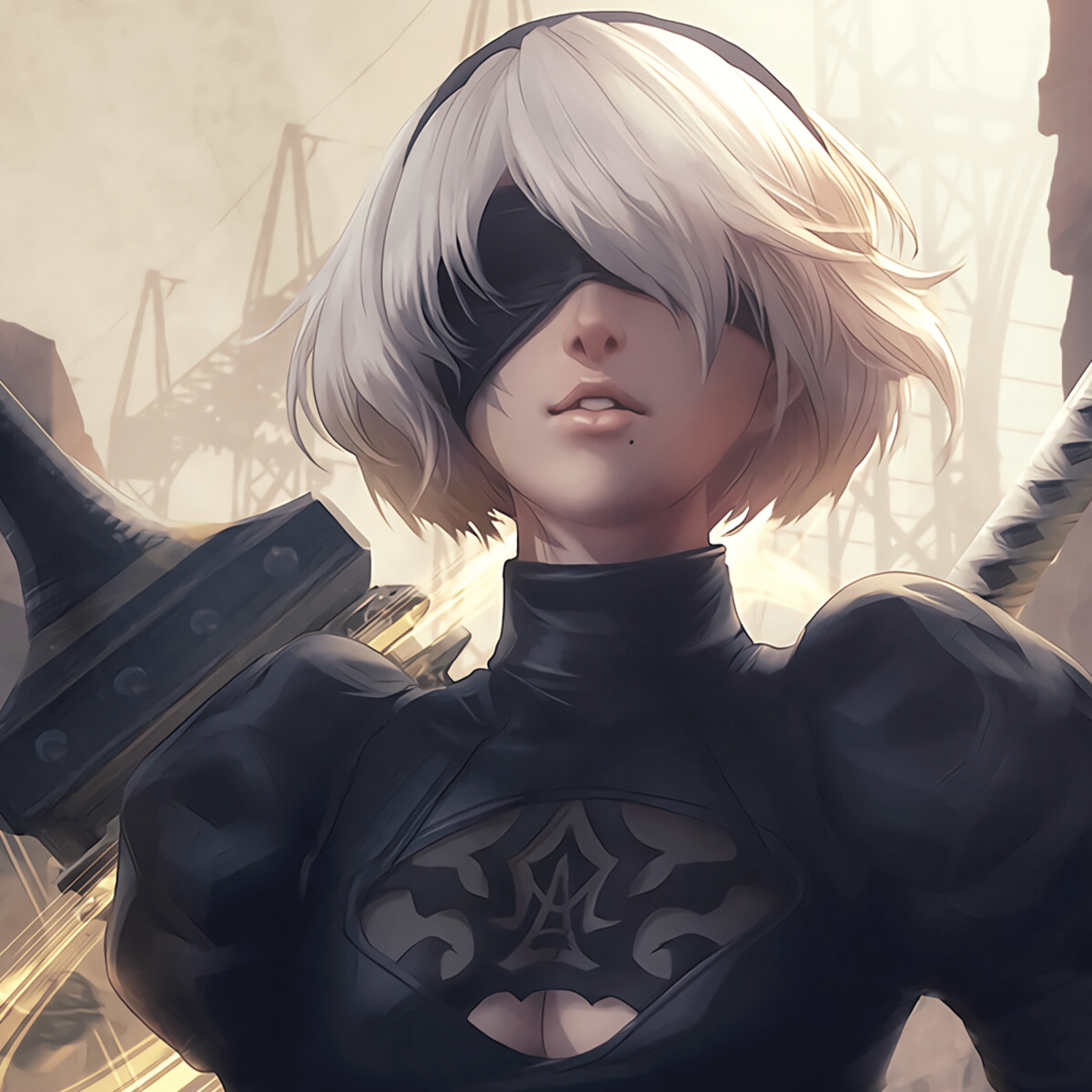 YoRHa 2B NieR Automata Game Art #22110  Anime, Personagens femininos,  Personagens de anime