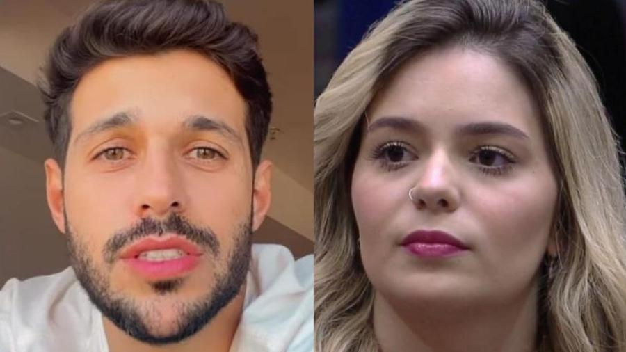 Rodrigo do BBB 22 e Viih Tube do BBB 21 trocaram beijos no Lollapalooza - Reprodução/Globo/Instagram