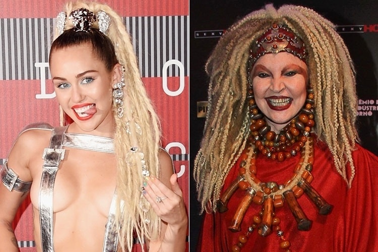 Miley Cyrus e Elke Maravilha - Getty Images e Agnews