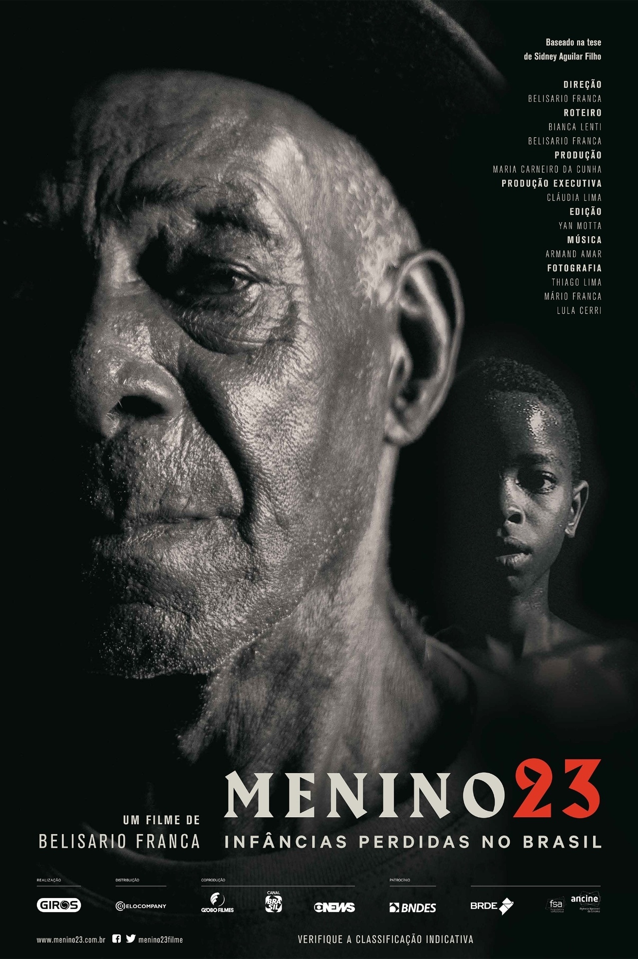 Pôster do filme "Menino 23 - Infâncias Perdidas no Brasil" - Divulgação