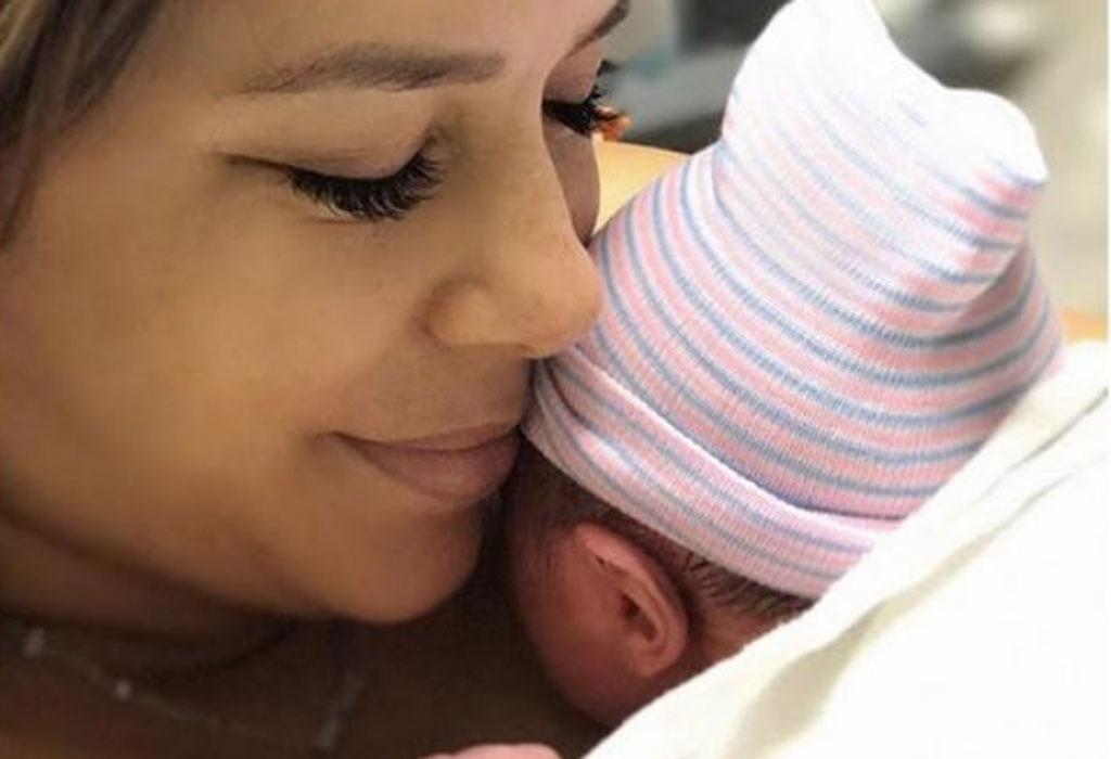 Eva Longoria com o filho Santiago Enrique Bastón - Reprodução