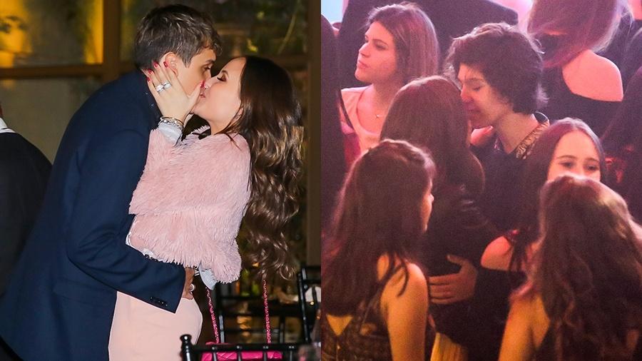 Larissa Manoela beija muito o namorado Léo Cidade e Maisa Silva troca carinhos com estudante Nicholas Arashiro - Manuela Scarpa/Brazil News