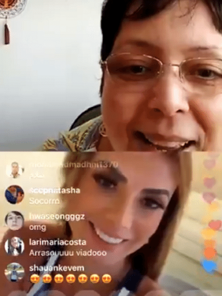 Tulla Luana e Nicole Bahls em live no Instagram - Reprodução/Instagram