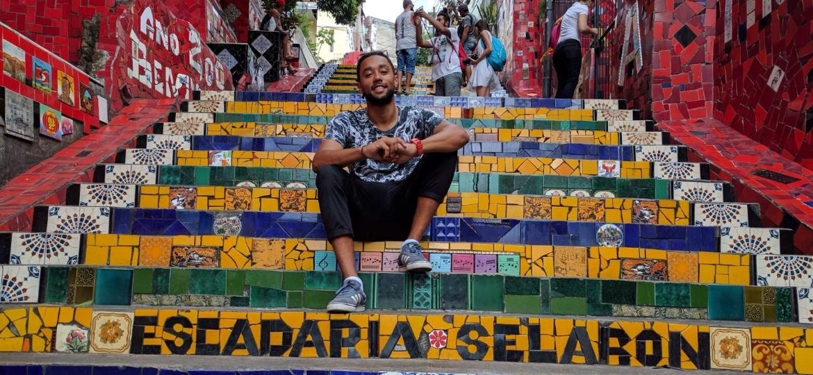 O francês Joakim Kudawoo e mais quatro viajantes contam como as notícias sobre o Brasil devem influenciar próximas visitas ao país - Arquivo pessoal