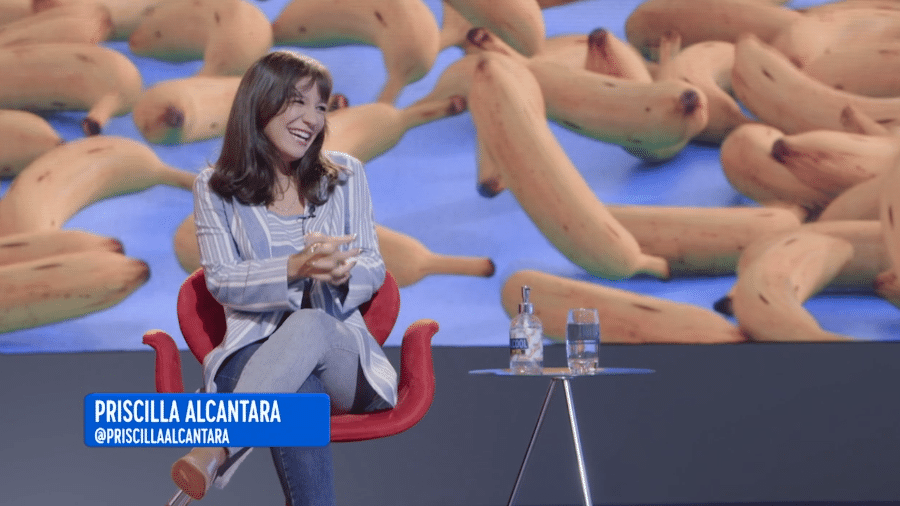 Priscilla Alcântara no "A Culpa é do Cabral", da Comedy Central - Reprodução