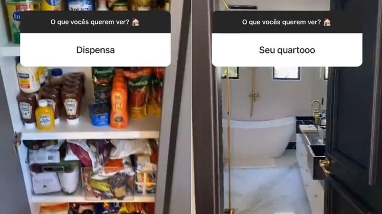 Gabi Brandt compartilhou detalhes da casa no Instagram Stories - Reprodução/Instagram - Reprodução/Instagram