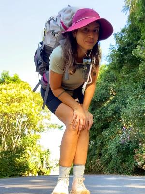 Marina Storch e tudo o que precisa para sua peregrinação - Arquivo pessoal  - Arquivo pessoal 