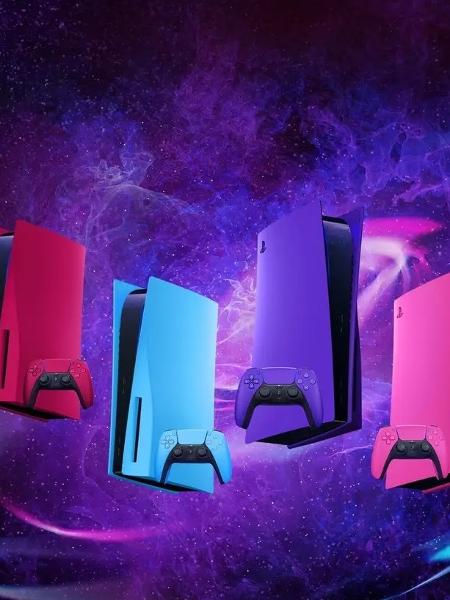 PlayStation 5: novas placas de cores - Divulgação/Sony