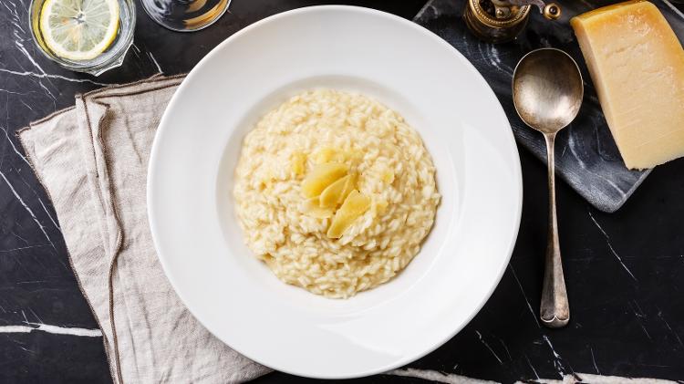 risoto clássico com parmesão - Getty Images/iStockphoto - Getty Images/iStockphoto