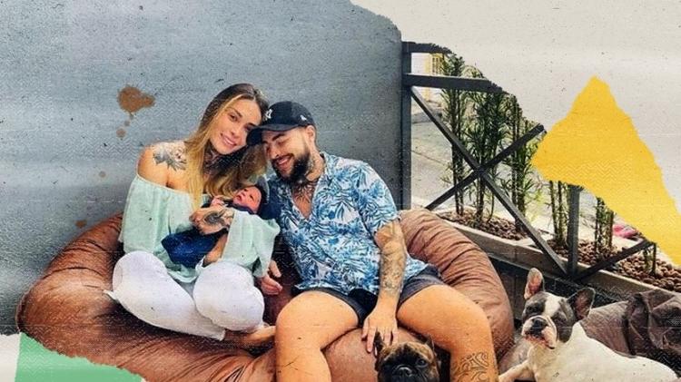 Casal com o filho Noah  - Arquivo pessoal - Arquivo pessoal