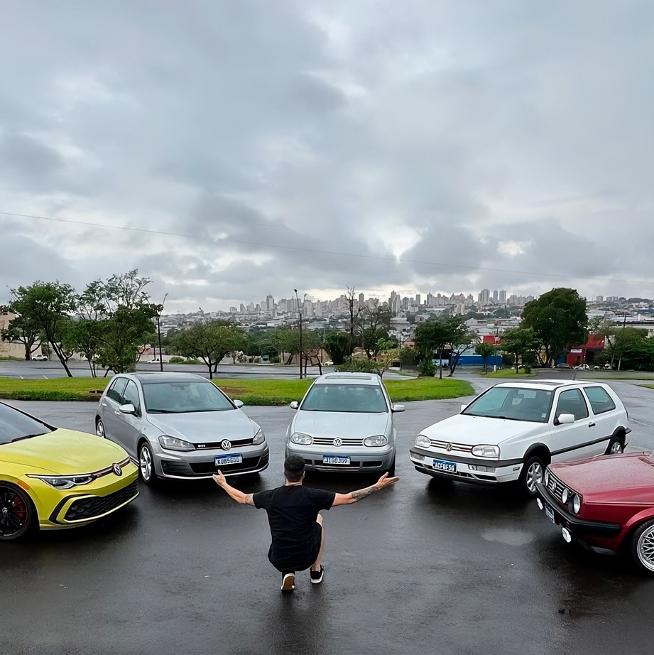 Influenciador rifa cinco VW Golf raríssimos que custam até R$ 1 mi