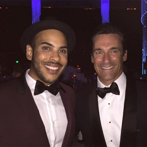 Hugo Gloss com Jon Hamm, o Don Draper de "Mad Man" - Reprodução/Instagram/hugogloss