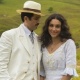 Ernesto (Eriberto Leão) e Filomena ( Débora Nascimento) em "Êta Mundo Bom!" - João Cotta/Tv Globo