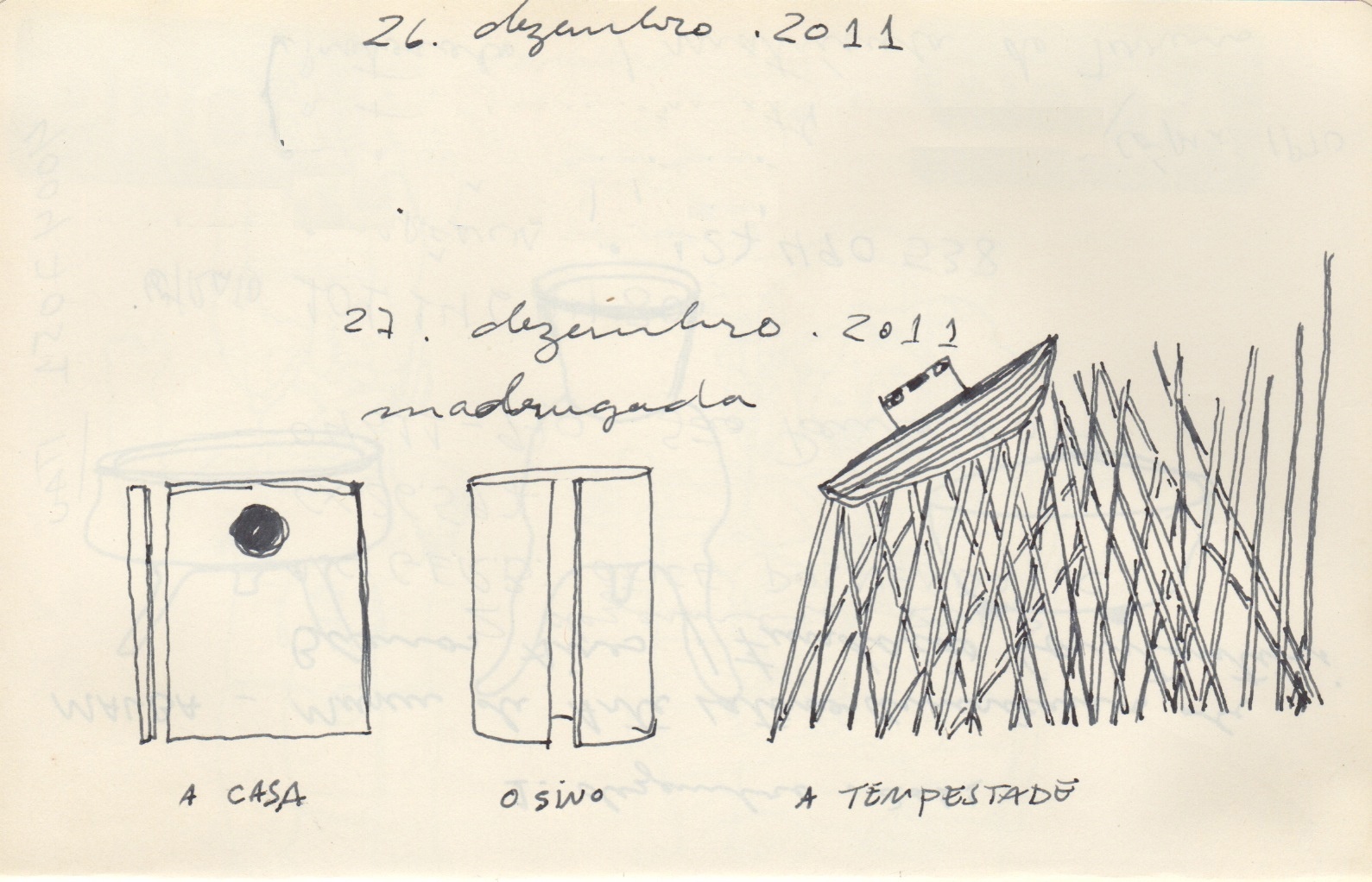 Desenhos da obra "Tiamm Schuoomm Cash!", de José Spaniol. Nascido em São Luiz Gonzaga (RS), José Spaniol é pintor, desenhista, gravador, escultor e professor. - Divulgação