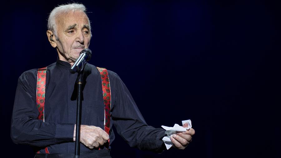 O cantor francês Charles Aznavour - Divulgação