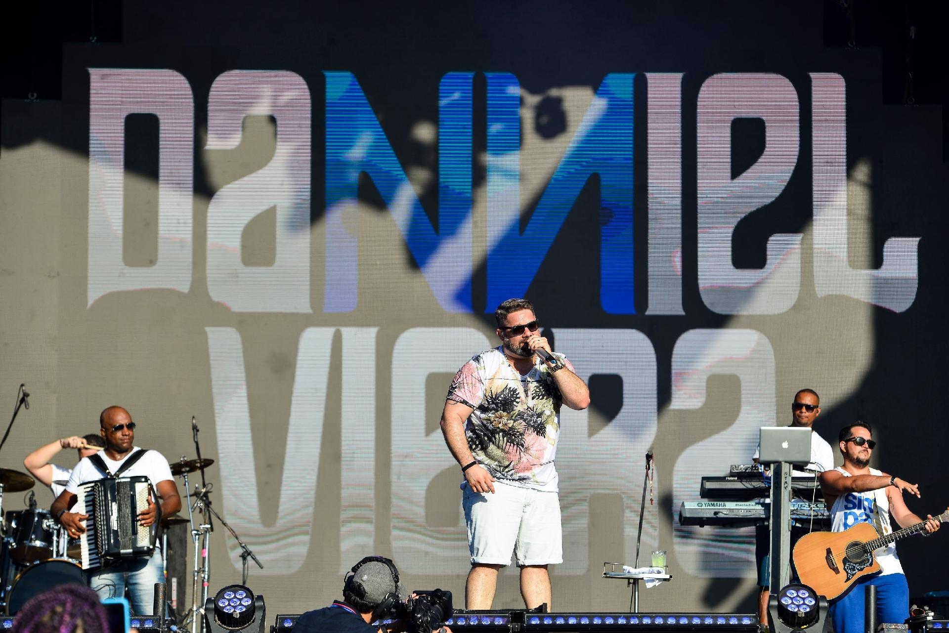 O cantor baiano Danniel Vieira no Festival Virada Salvador - João Alvarez /UOL