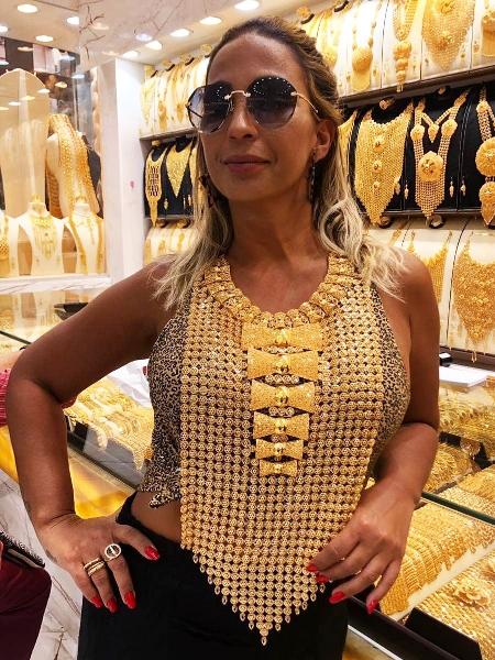 Valesca encontrou uma peça de ouro "bem basiquinha" em Dubai - Reprodução/Instagram