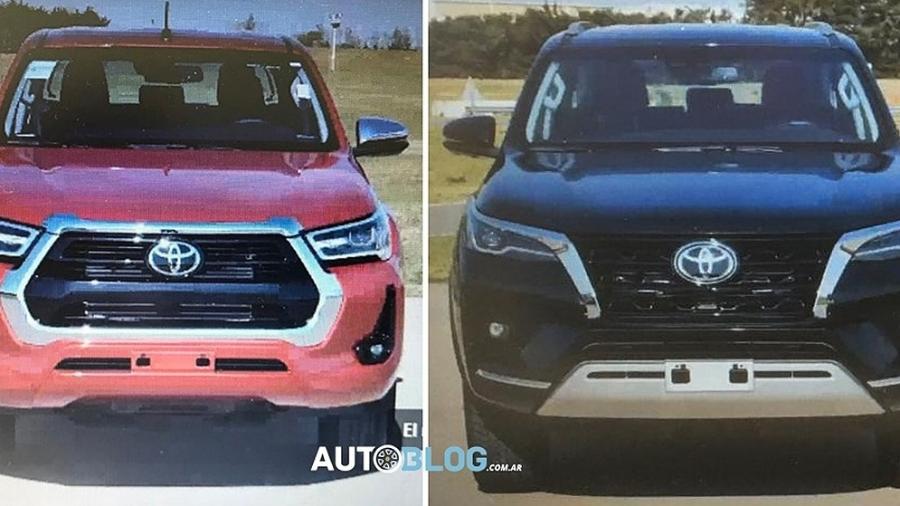 Novos Toyota Hilux e SW4 - Reprodução/Argentina Autoblog