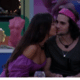 BBB 21: Ao fim da festa, Thaís rouba selinho de Fiuk - Reprodução/Globoplay