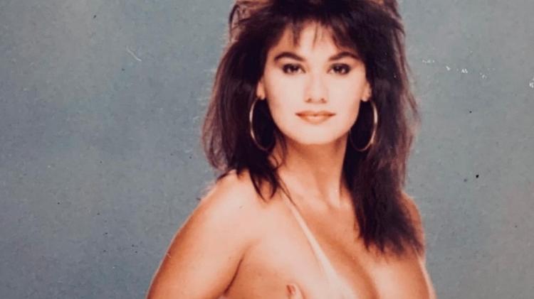 Magda Cotrofe durante ensaio para a revista Playboy em 1986 Magda Cotrofe durante ensaio para a revista Playboy em 1986