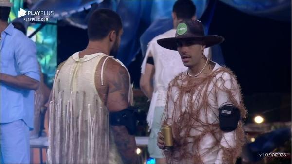 A Fazenda 2021: Peões durante festa fundo do mar - Reprodução/Playplus