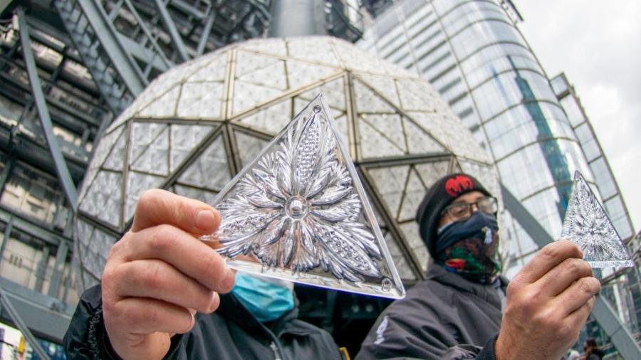 Bola de cristal: Ano Novo na Times Square limitado a 15.000 visitantes - China News Service via Getty Images