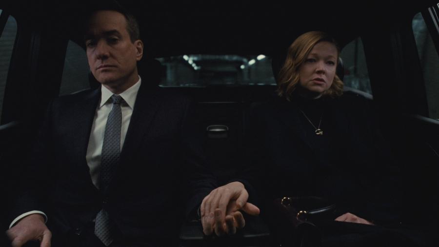 Shiv (Sarah Snook) e Tom (Matthew Macfadyen) no último episódio de "Succession" - Divulgação/HBO