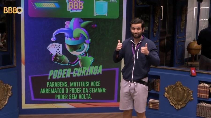 BBB 24: Matteus arremata Poder Curinga da semana