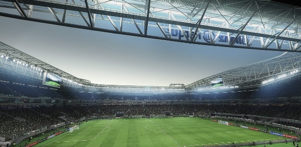 Allianz Parque será um dos três novos estádios de "Pro Evolution Soccer 2017" - Reprodução