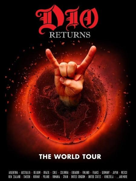 Pôster da turnê "Dio Returns" - Divulgação - Divulgação