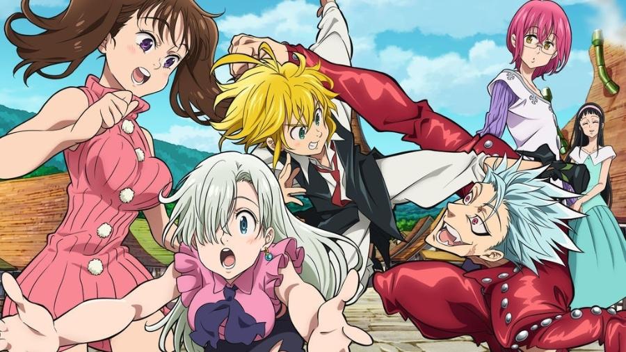 Anime "The Seven Deadly Sins" foi a série mais vista em 24 horas na Netflix brasileira - Divulgação