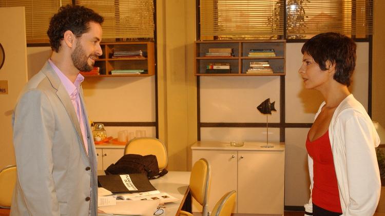 Marcos (Dan Stulbach) e Raquel (Helena Ranaldi) em "Mulheres Apaixonadas" - Renato Rocha Miranda/TV Globo - Renato Rocha Miranda/TV Globo