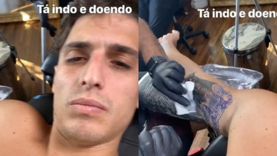 Felipe Prior fura quarentena para fazer tatuagem - Reprodução/Instagram