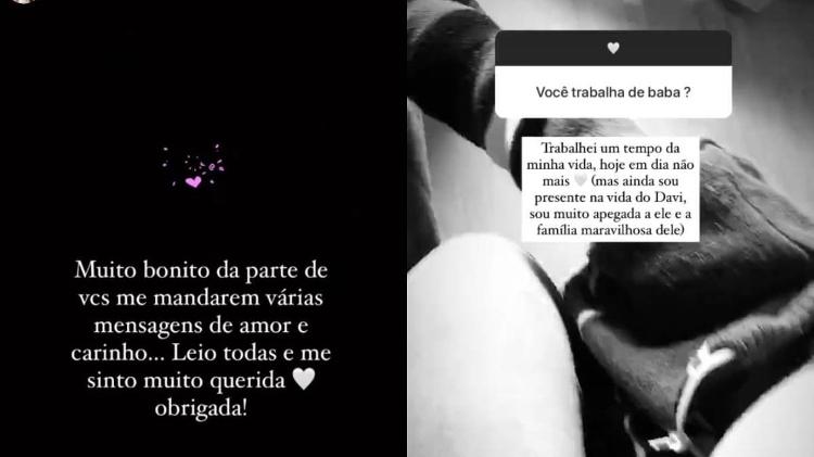 Maria Lina, girlfriend of Whindersson Nunes, responds to fans in the stories - Playback / Social networks - Playback / Social networks