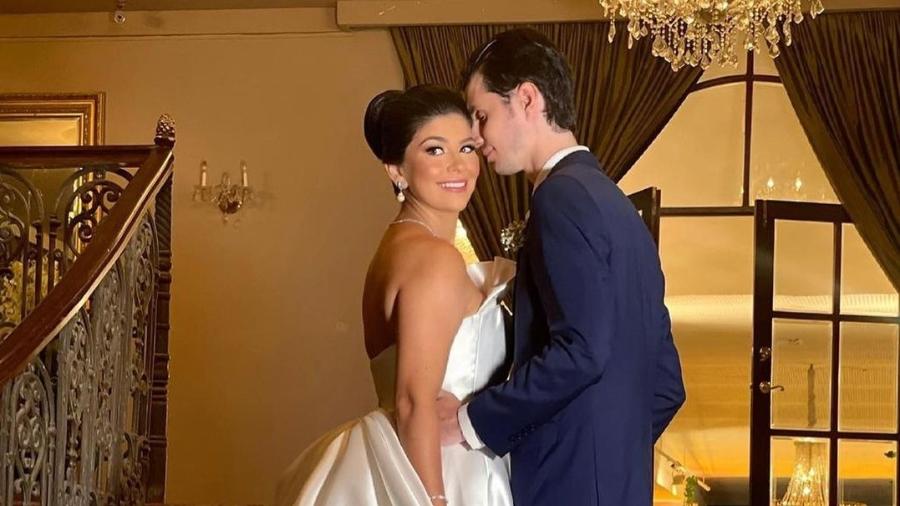 Luiza Rabello e o noivo, David Lira - Reprodução/Instagram @luizarabello