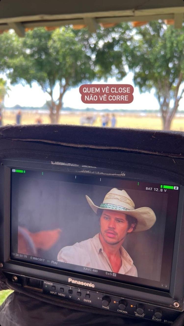 José Loreto mostra bastidores das gravações de 'Pantanal' - Reprodução/Instagram - Reprodução/Instagram