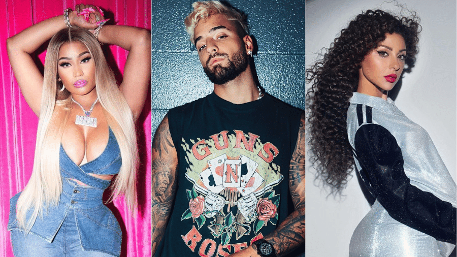 Nicki Minaj, Maluma e Myriam Fares cantam a música "Tukoh Taka" - Reprodução/Instagram