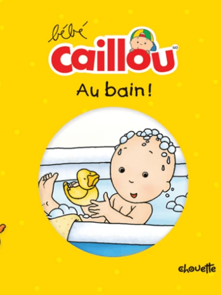 Bebê Caillou na edição do livro