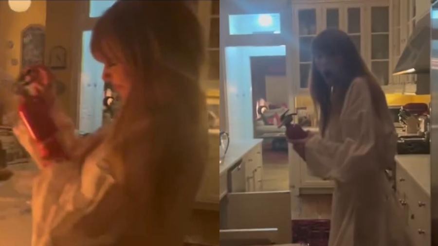 Taylor Swift apaga incêndio em cozinha da sua casa; veja vídeo