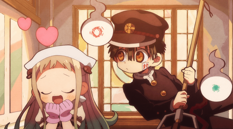 Nene e Hanako no anime 'Hanako-kun e os Mistérios do Colégio Kamome' Nene e Hanako no anime 'Hanako-kun e os Mistérios do Colégio Kamome'