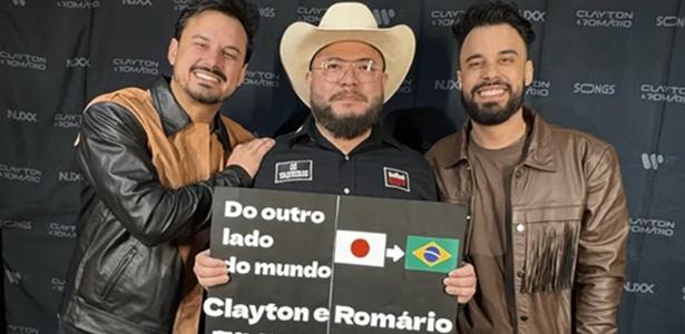 De Tóquio a Barretos: fã japonês cruza o mundo para ver Clayton & Romário