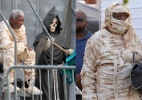 Morgan Freeman é fotografado vestido de múmia em set de filme - Grosby Group