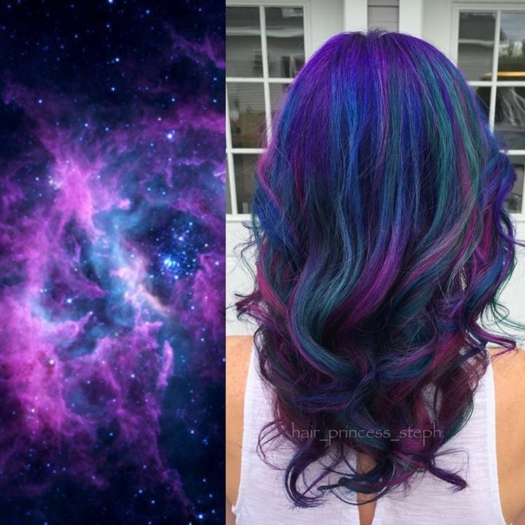 Galaxy Hair - Reprodução/Instagram/@hair_princess_steph