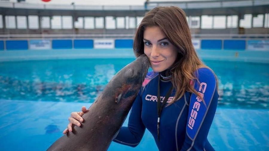 A ex-miss italia Gessica Notaro era adestradora em um aquário - Reprodução/Facebook