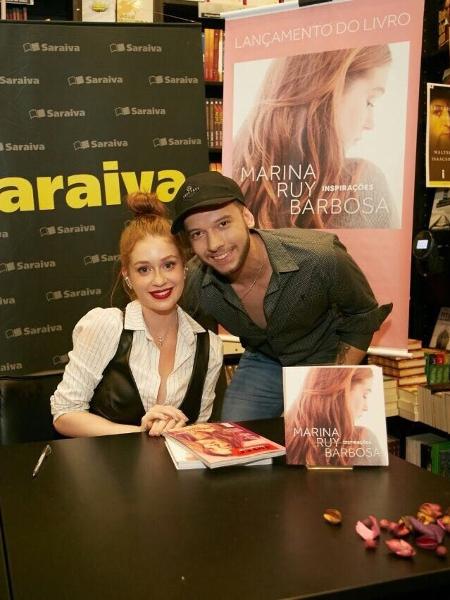 Caio Madeira encontra Marina Ruy Barbosa em São Paulo no lançamento do livro dela de poesias - Arquivo pessoal  - Arquivo pessoal 