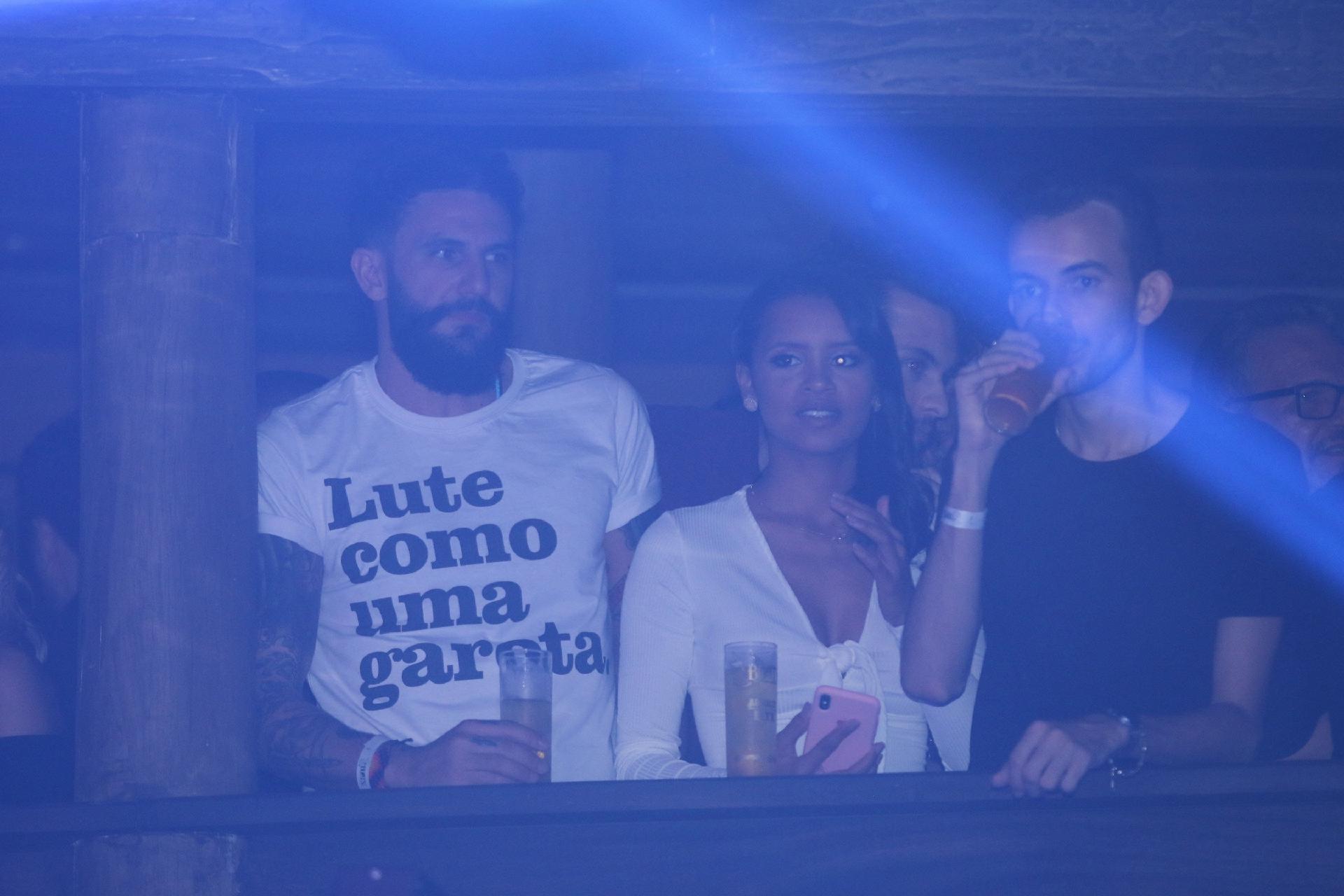 Wagner e Gleici curtiram a inauguração da boate do camarote - Daniel Pinheiro/Ag.News